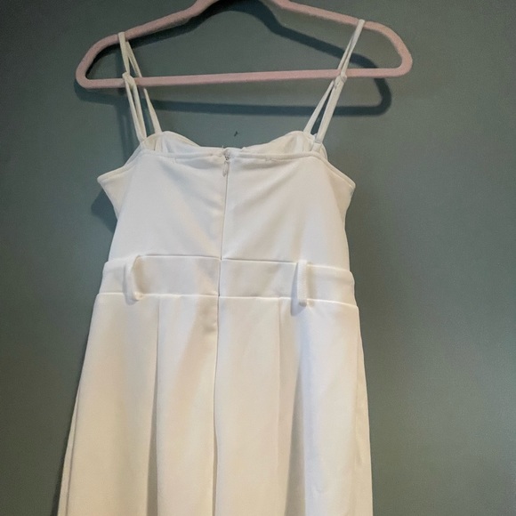 NWT SHEIN Mod Bow Front Cami Jumpsuit White -Size XS - Picture 11 of 11